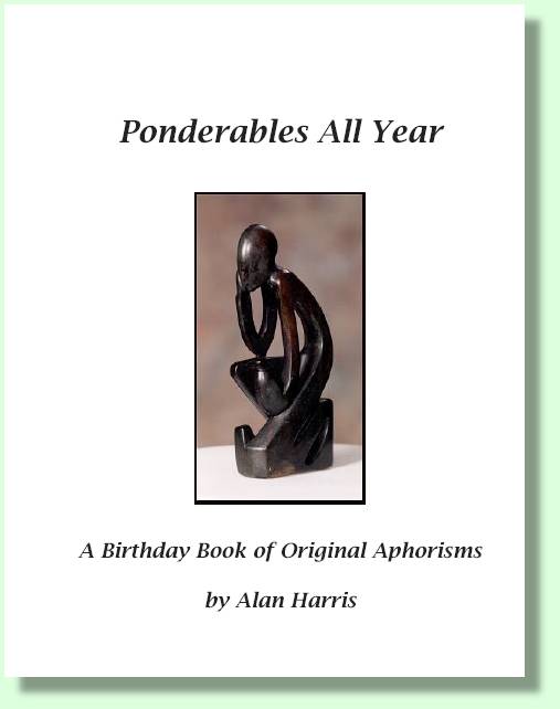 Fromt Cover of "Ponderables All Year" by Alan Harris