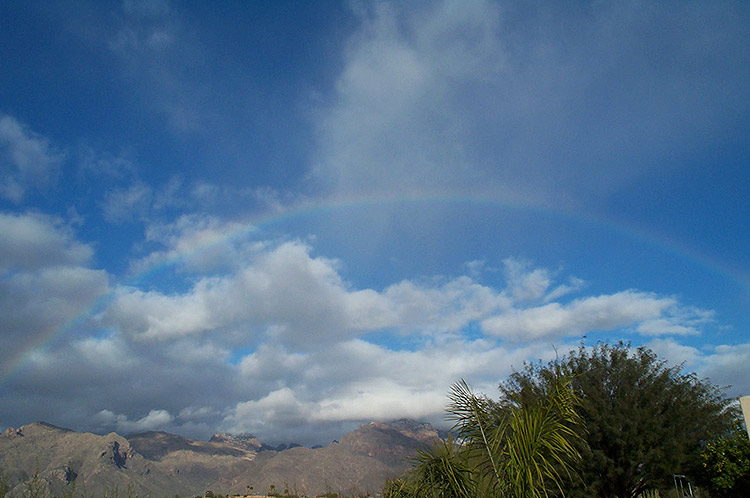 Rainbow over Tucson, Arizona, USA